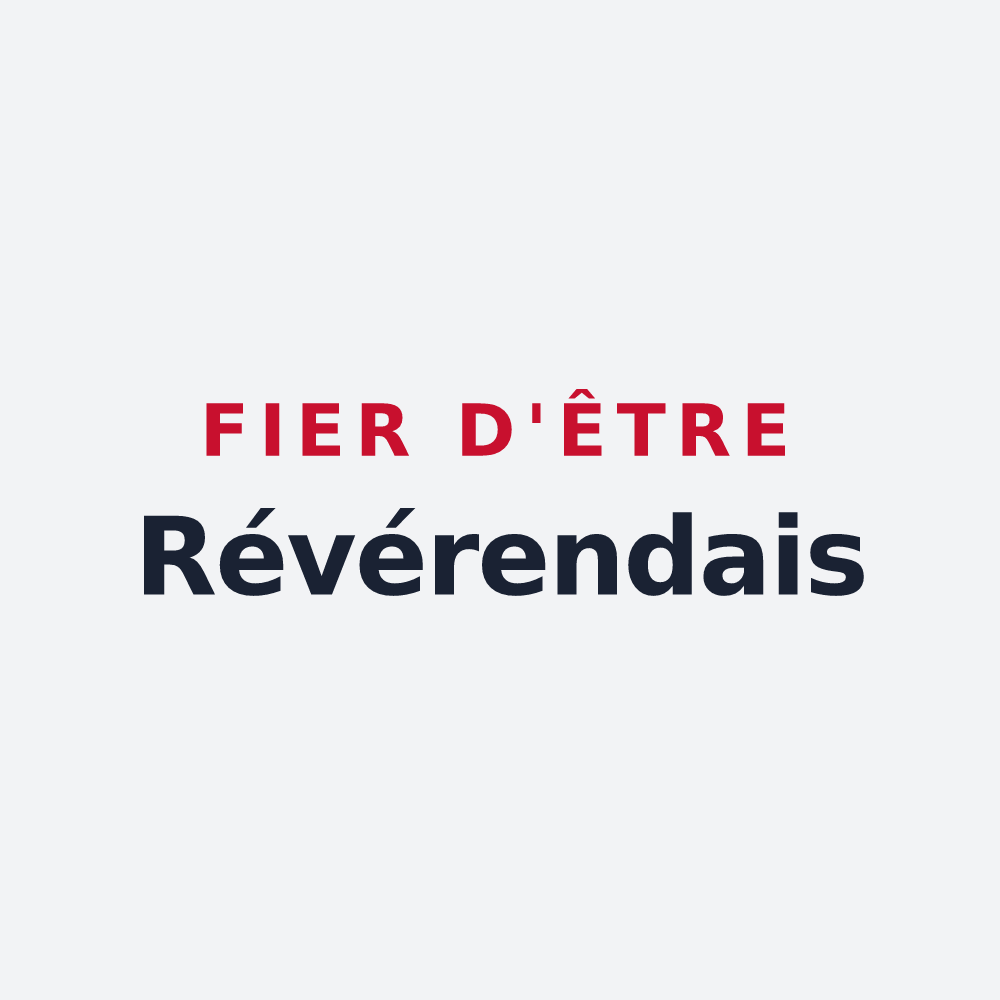 Poster « Fier d'être Révérendais » — design pour Saint-Révérend