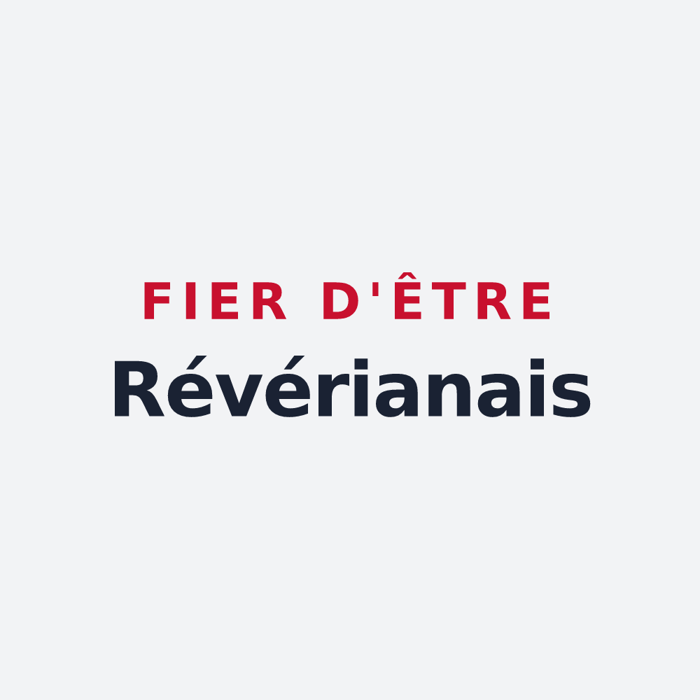 Poster « Fier d'être Révérianais » — design pour Saint-Révérien