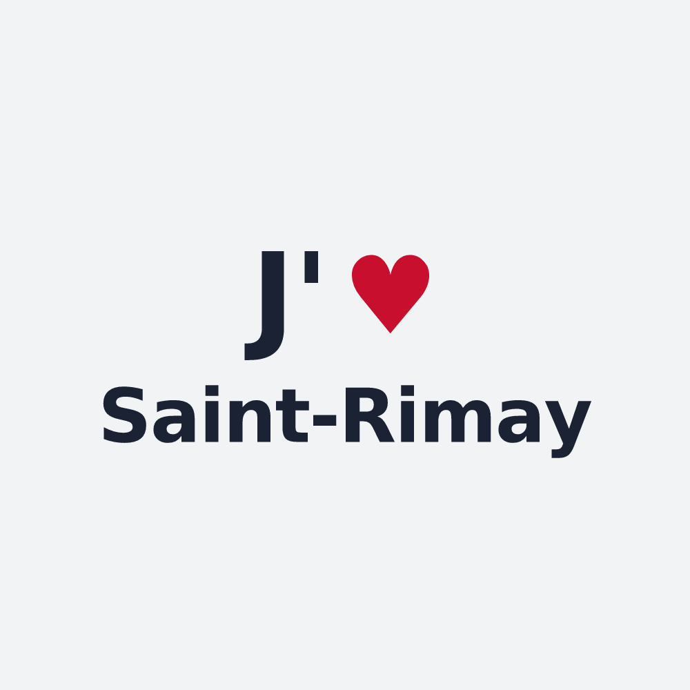 Poster personnalisé Saint-Rimay — design J'aime Saint-Rimay