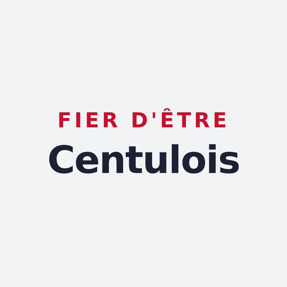 Poster « Fier d'être Centulois » — design pour Saint-Riquier