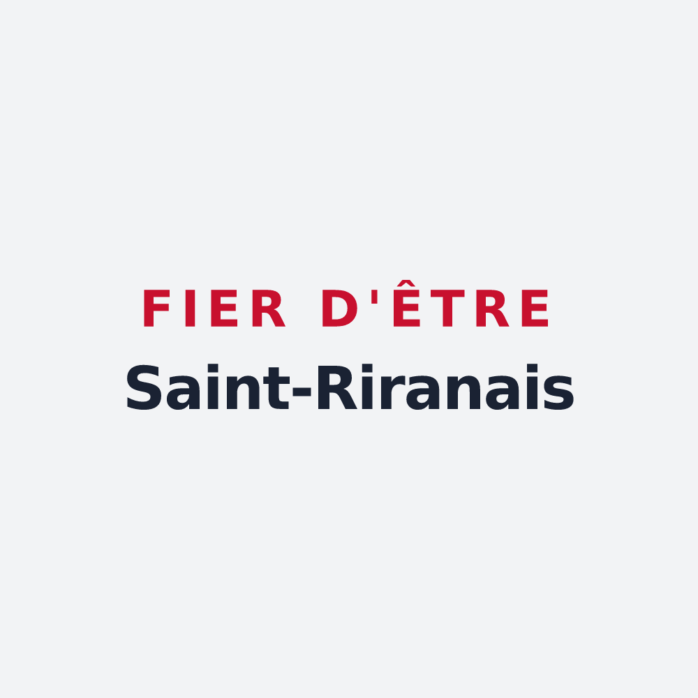 Poster « Fier d'être Saint-Riranais » — design pour Saint-Rirand
