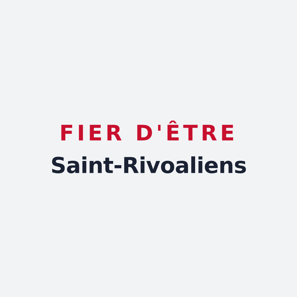 Poster « Fier d'être Saint-Rivoaliens » — design pour Saint-Rivoal
