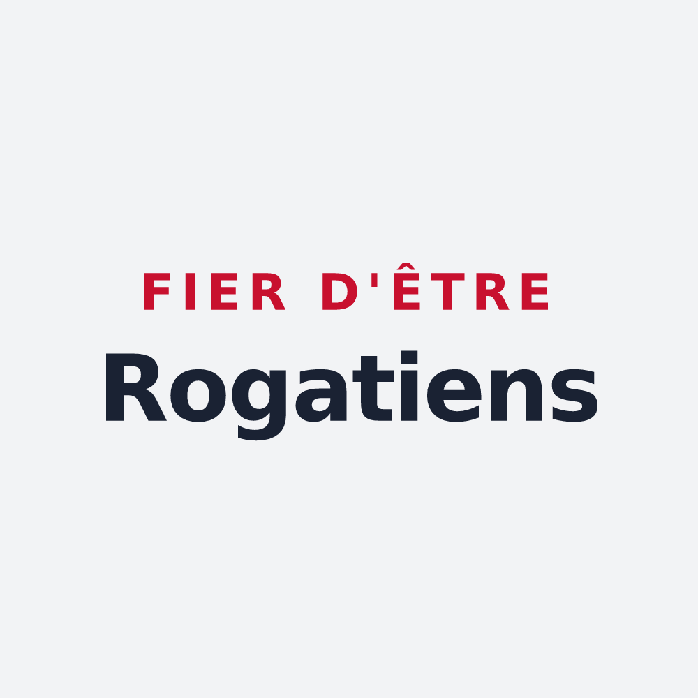 Poster « Fier d'être Rogatiens » — design pour Saint-Rogatien