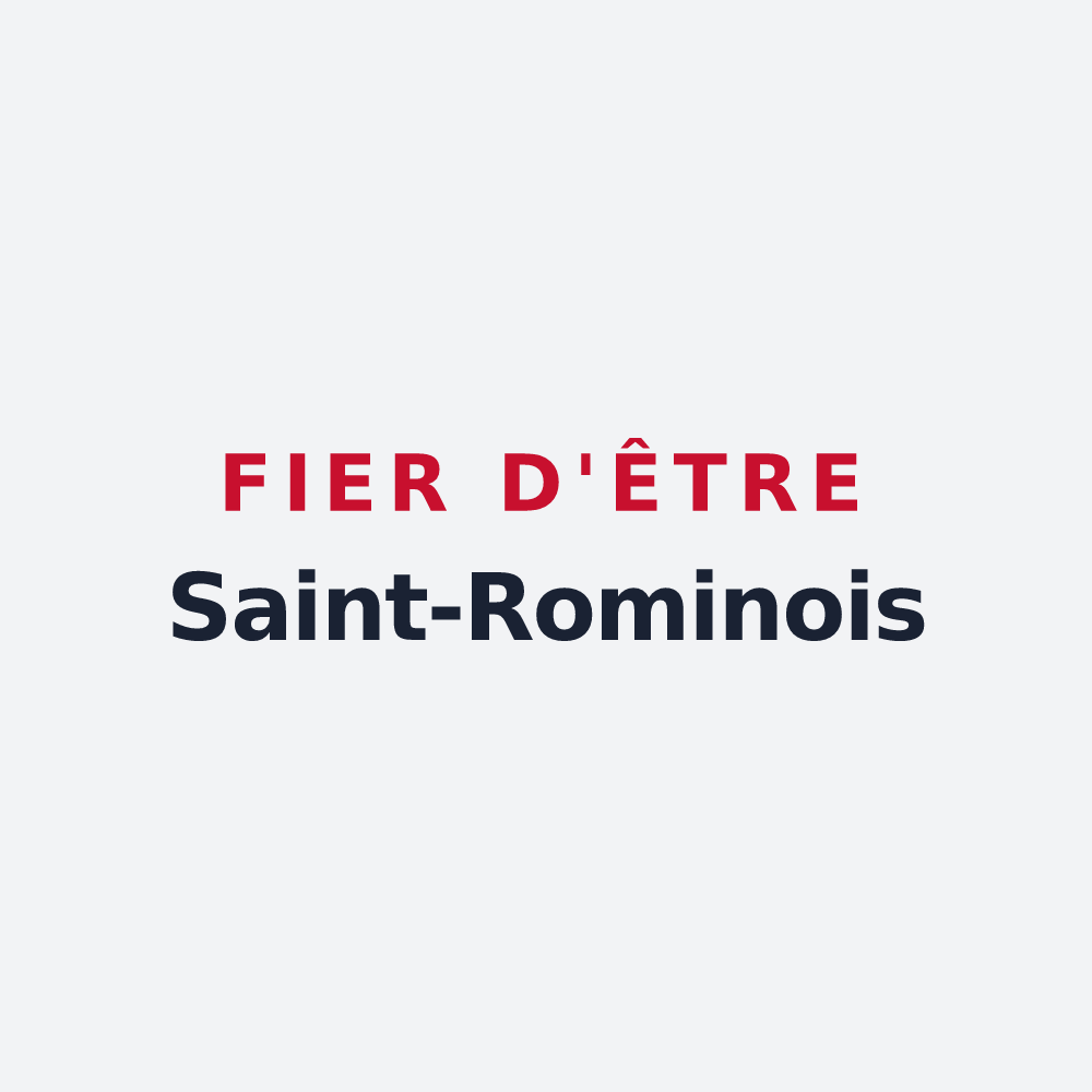 Poster « Fier d'être Saint-Rominois » — design pour Saint-Romain-de-Benet