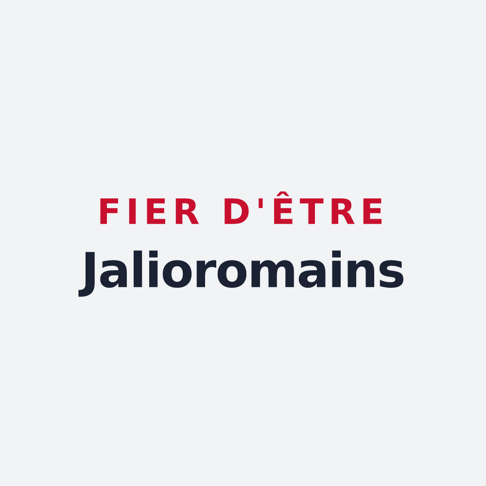 Poster « Fier d'être Jalioromains » — design pour Saint-Romain-de-Jalionas