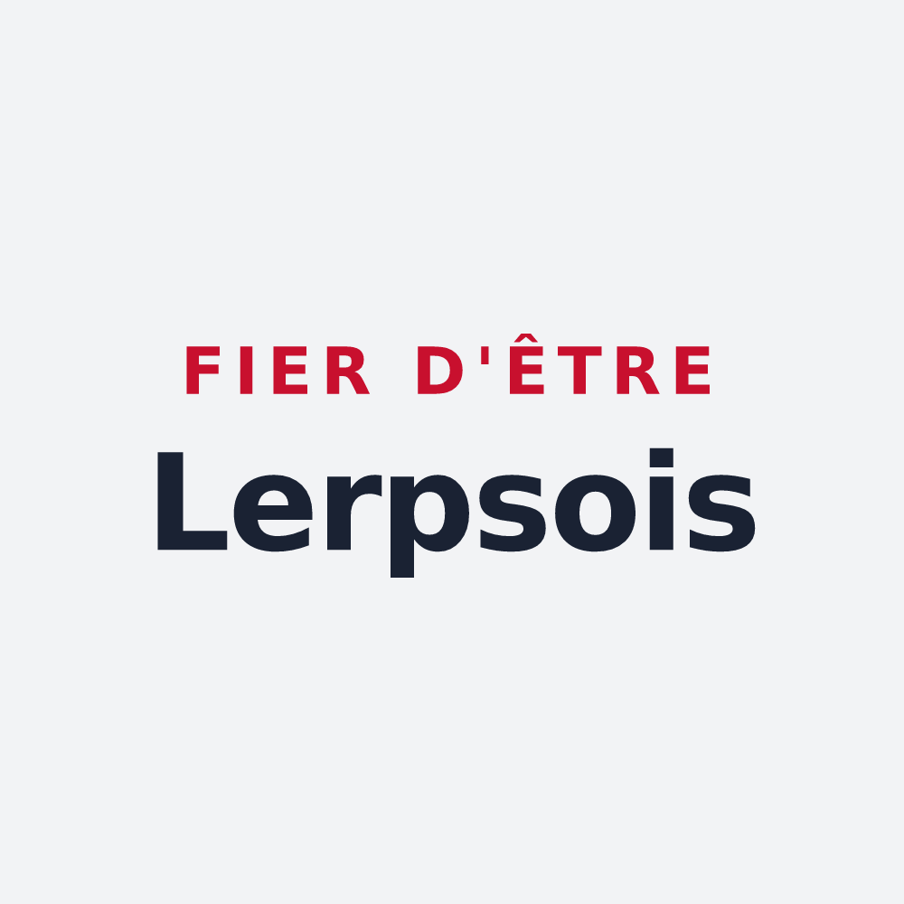 Poster « Fier d'être Lerpsois » — design pour Saint-Romain-de-Lerps