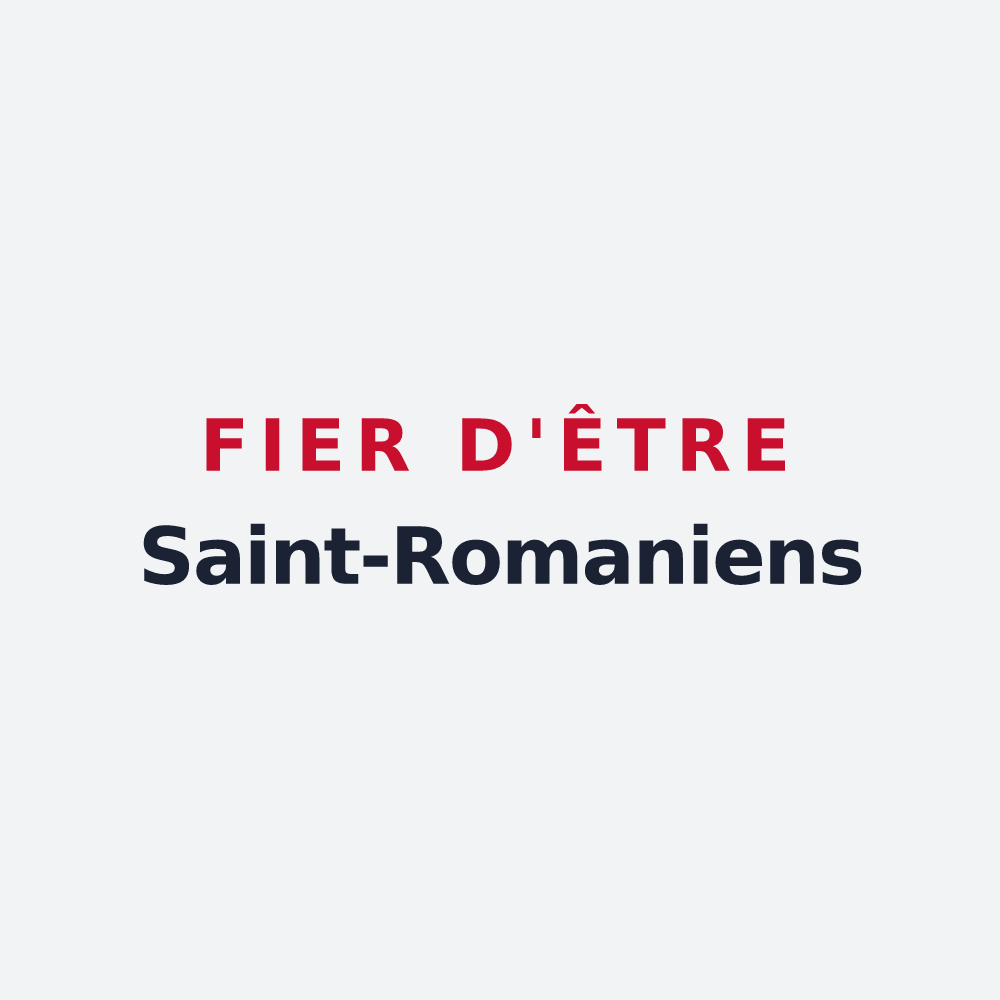 Poster « Fier d'être Saint-Romaniens » — design pour Saint-Roman