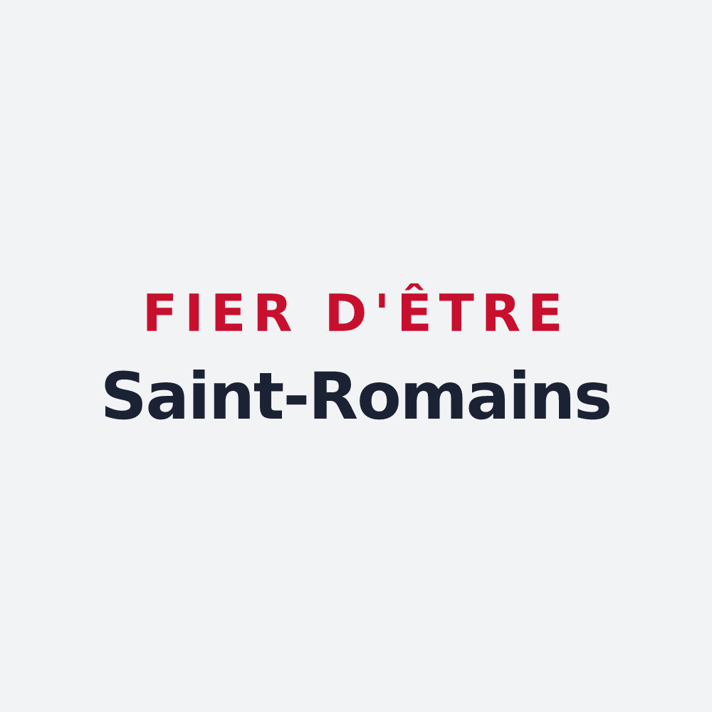 Poster « Fier d'être Saint-Romains » — design pour Saint-Rome