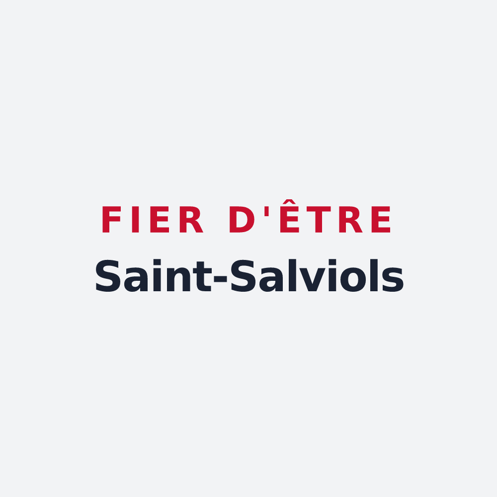 Poster « Fier d'être Saint-Salviols » — design pour Saint-Salvy-de-la-Balme
