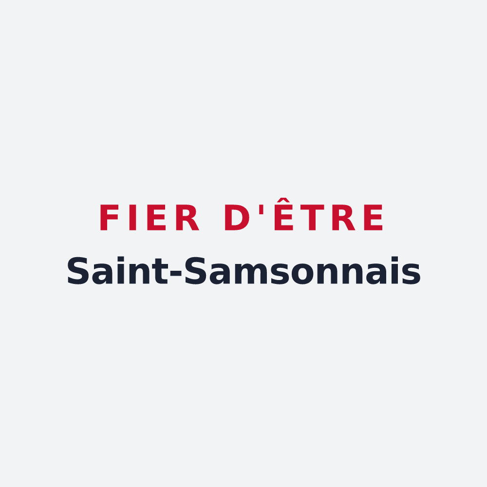 Poster « Fier d'être Saint-Samsonnais » — design pour Saint-Samson