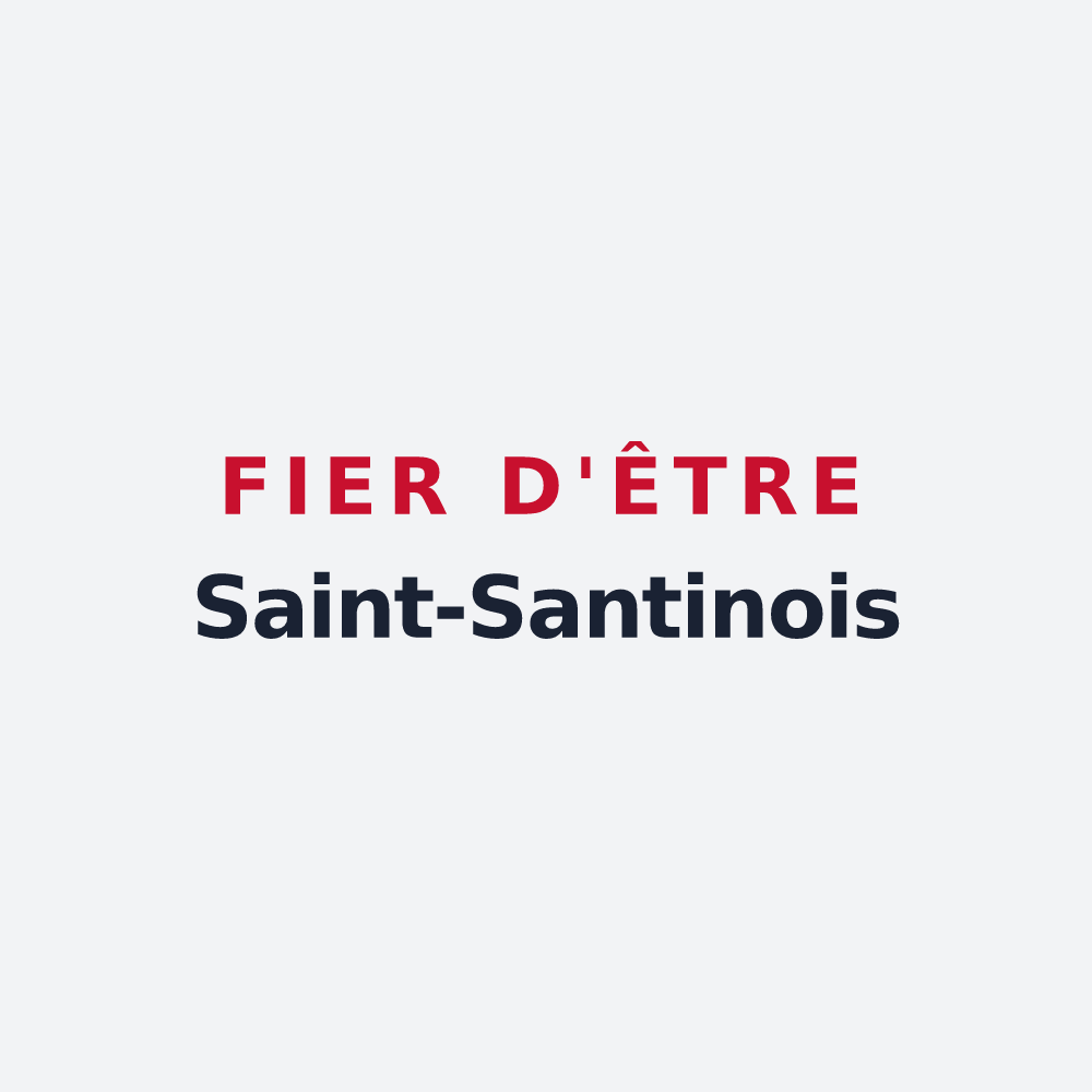 Poster « Fier d'être Saint-Santinois » — design pour Saint-Santin-de-Maurs