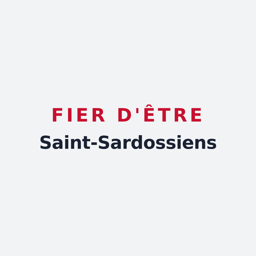 Poster « Fier d'être Saint-Sardossiens » — design pour Saint-Sardos