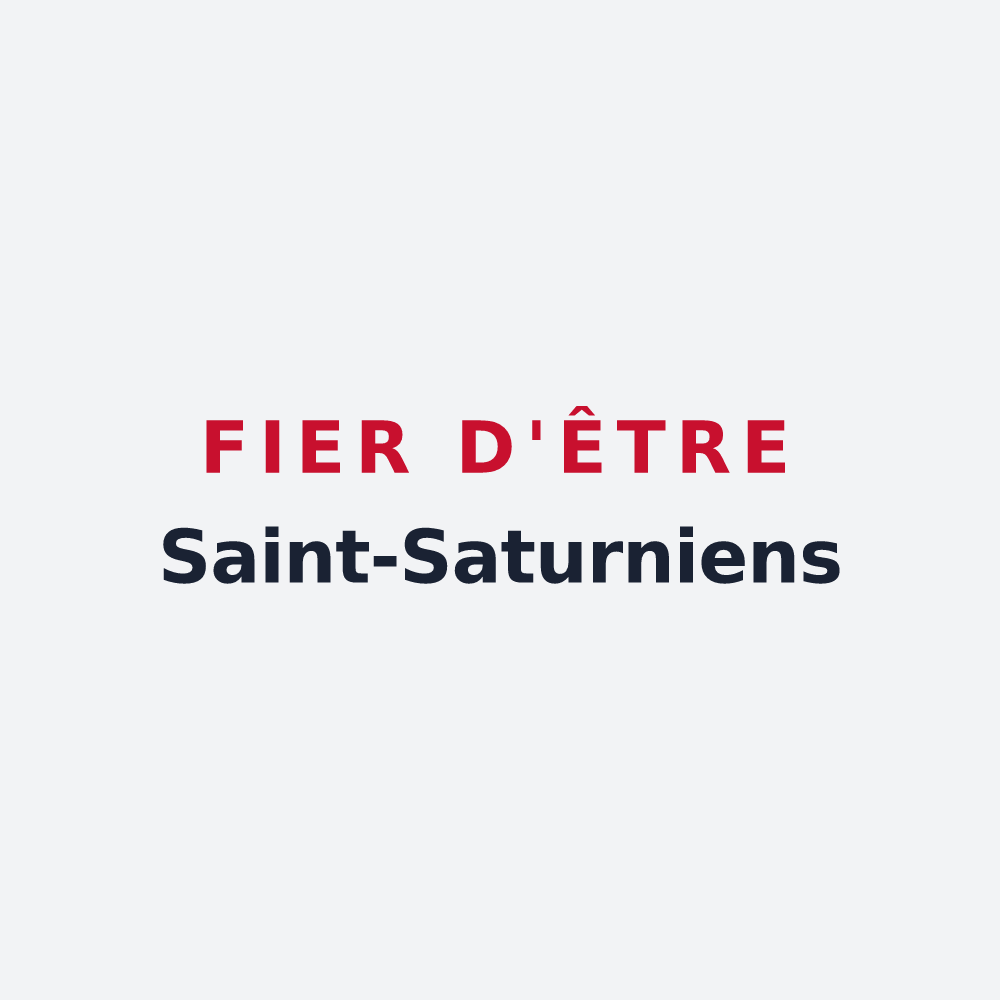 Poster « Fier d'être Saint-Saturniens » — design pour Saint-Saturnin