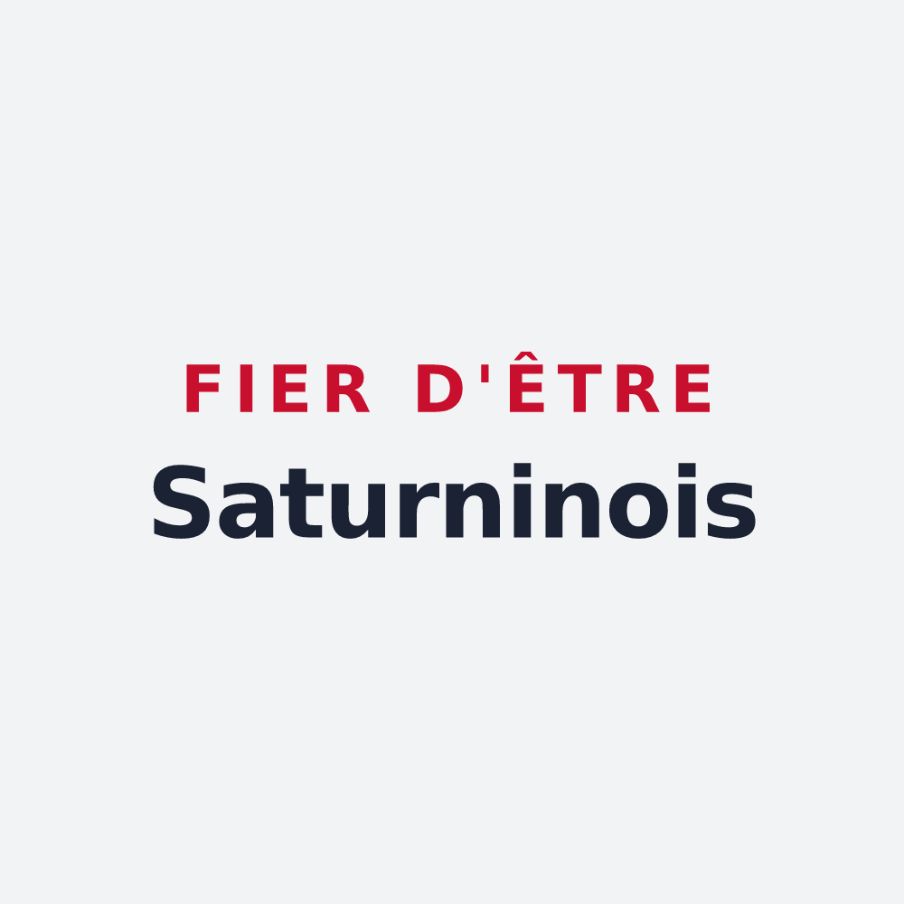 Poster « Fier d'être Saturninois » — design pour Saint-Saturnin-lès-Apt