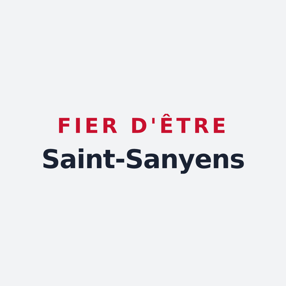 Poster « Fier d'être Saint-Sanyens » — design pour Saint-Saturnin
