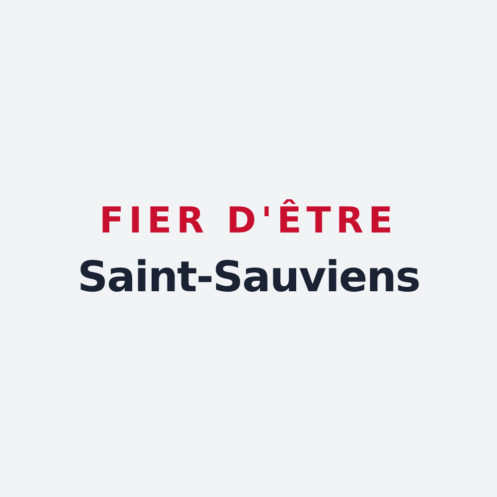 Poster « Fier d'être Saint-Sauviens » — design pour Saint-Sauves-d'Auvergne