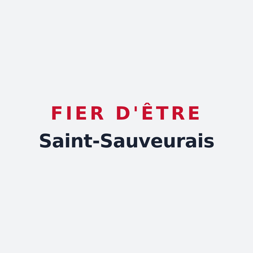 Poster « Fier d'être Saint-Sauveurais » — design pour Saint-Sauveur-d'Émalleville