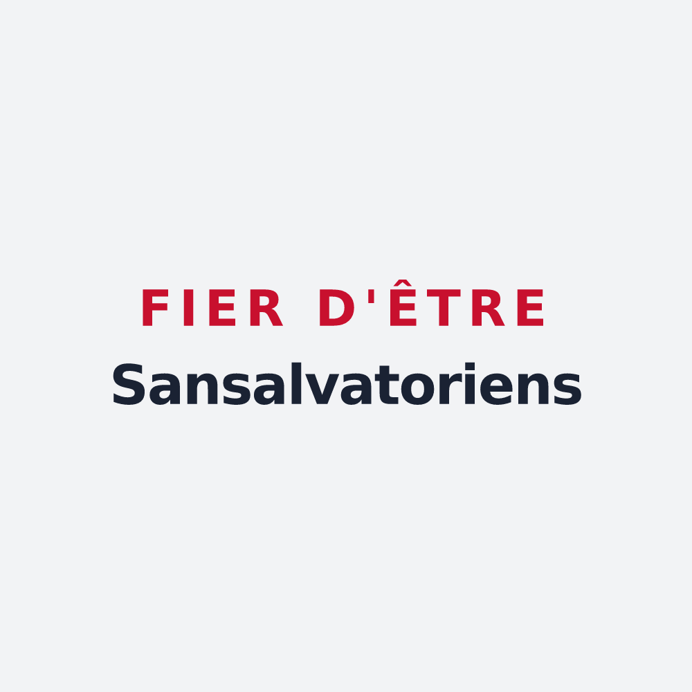 Poster « Fier d'être Sansalvatoriens » — design pour Saint-Sauveur-en-Puisaye