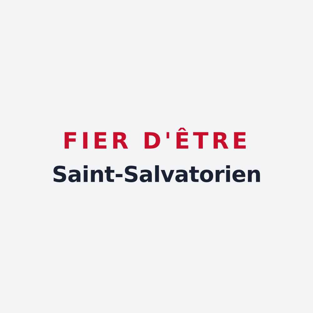 Poster « Fier d'être Saint-Salvatorien » — design pour Saint-Sauveur-en-Rue