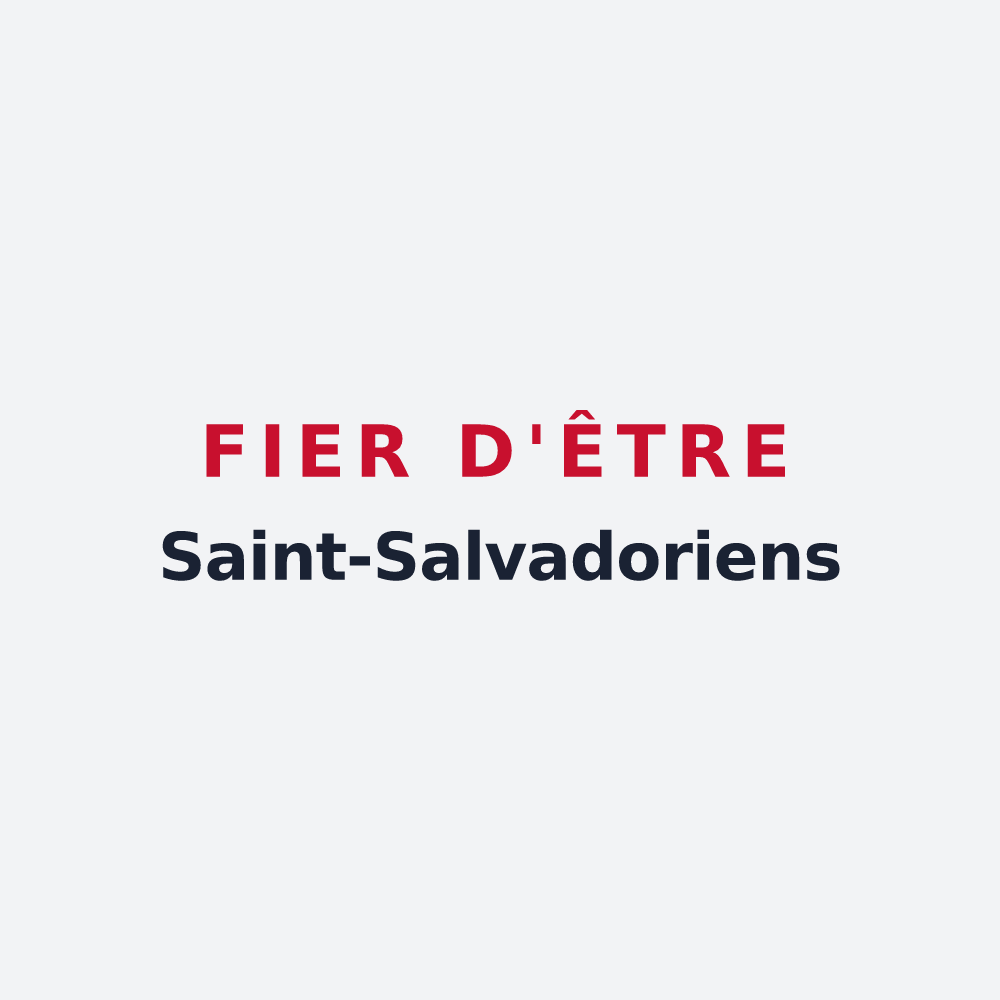 Poster « Fier d'être Saint-Salvadoriens » — design pour Saint-Sauveur