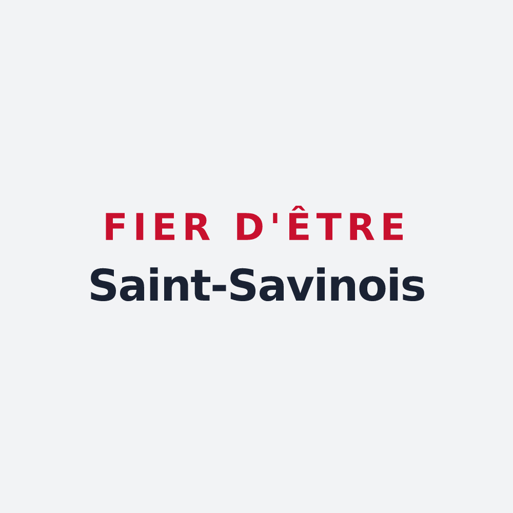 Poster « Fier d'être Saint-Savinois » — design pour Saint-Savin