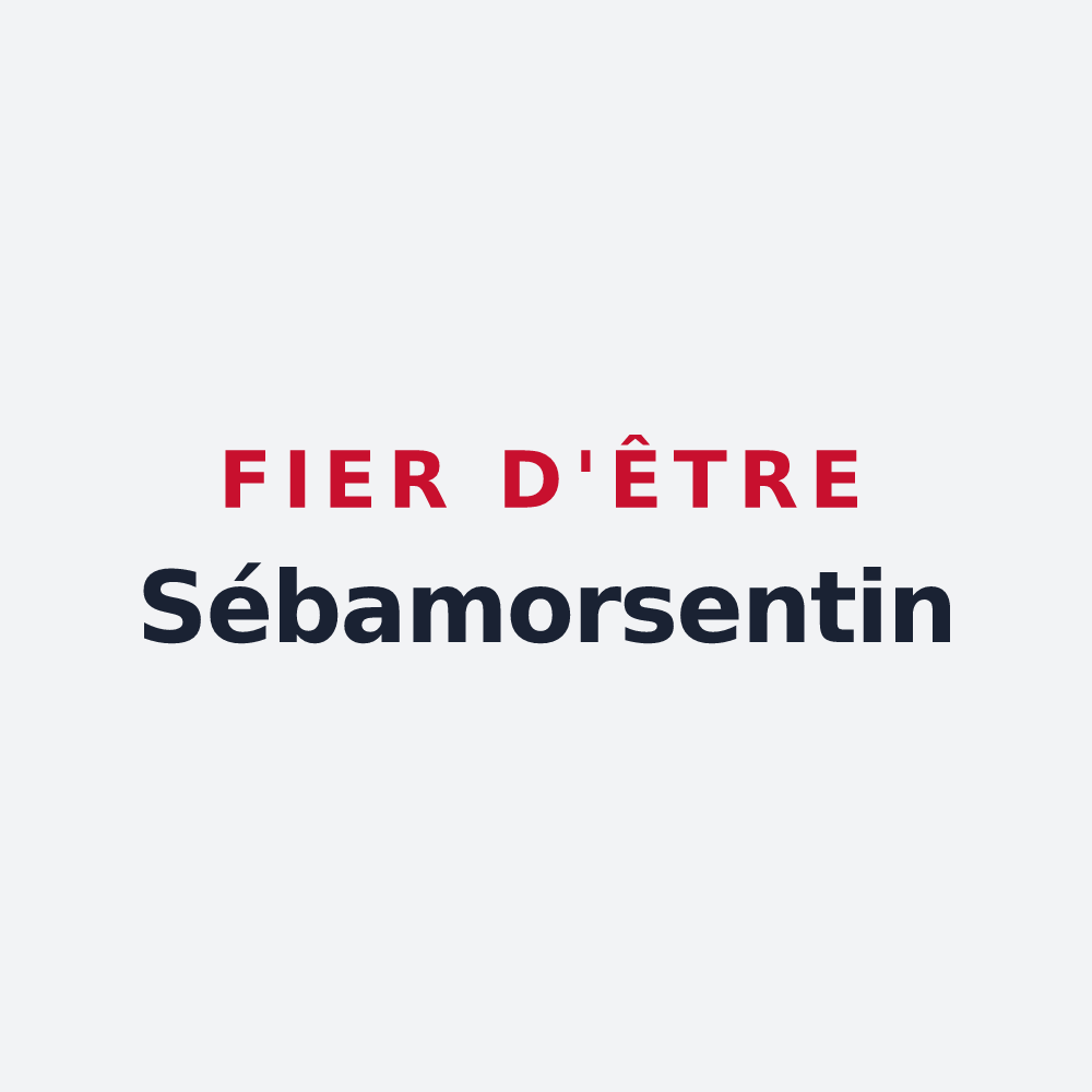 Poster « Fier d'être Sébamorsentin » — design pour Saint-Sébastien-de-Morsent