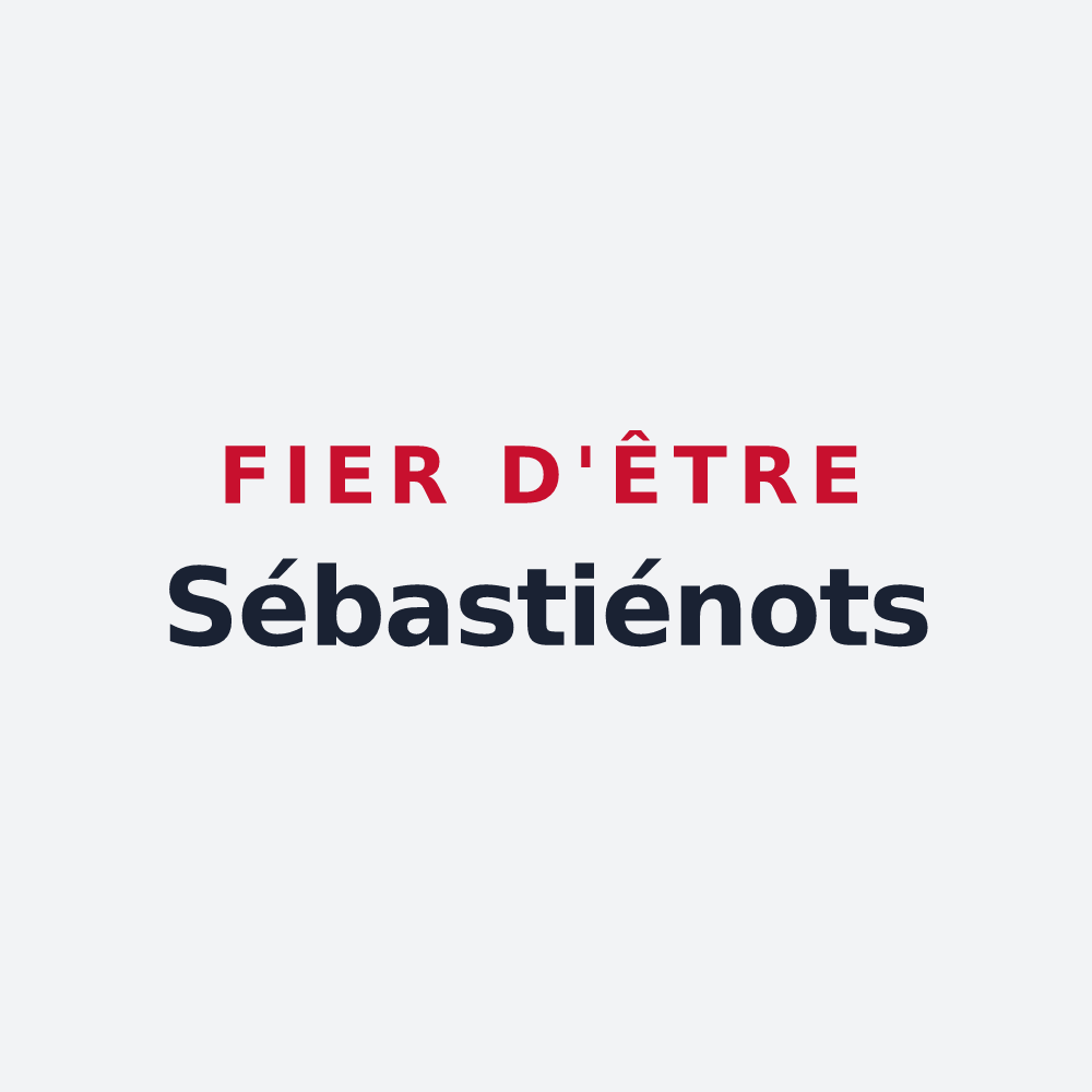 Poster « Fier d'être Sébastiénots » — design pour Saint-Sébastien-de-Raids