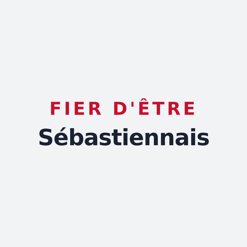 Poster « Fier d'être Sébastiennais » — design pour Saint-Sébastien-sur-Loire