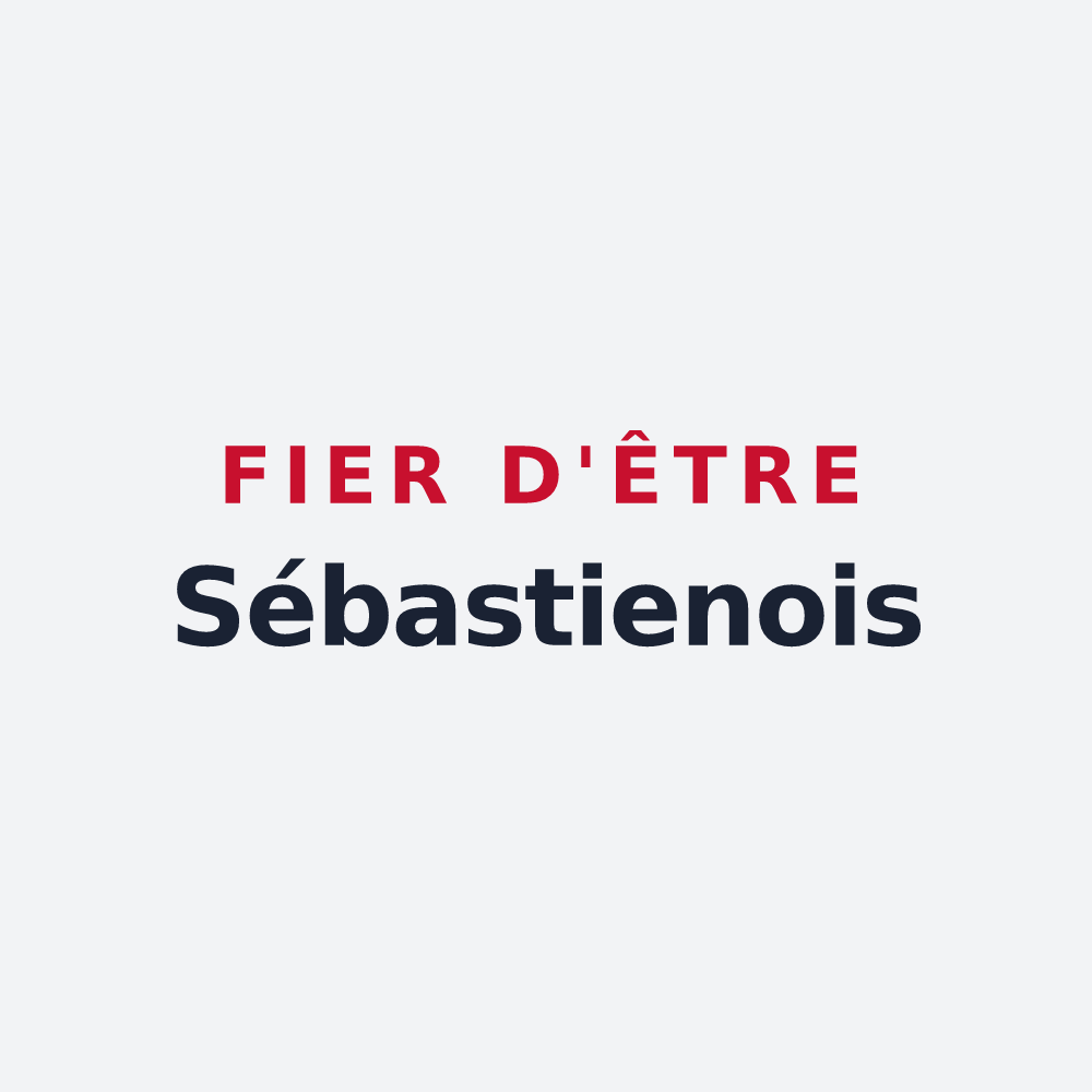 Poster « Fier d'être Sébastienois » — design pour Saint-Sébastien