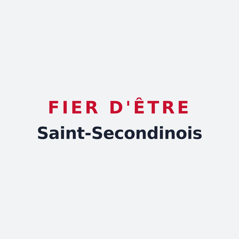 Poster « Fier d'être Saint-Secondinois » — design pour Saint-Secondin