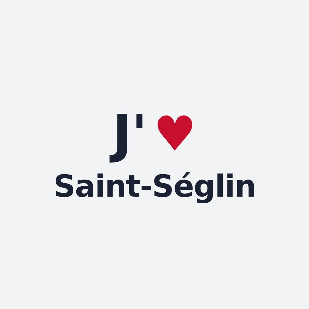 Poster personnalisé Saint-Séglin — design J'aime Saint-Séglin
