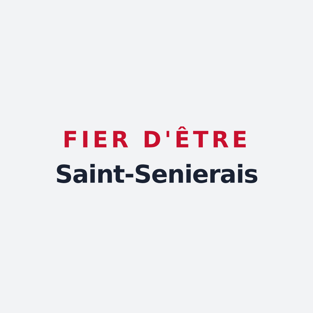 Poster « Fier d'être Saint-Senierais » — design pour Saint-Senier-de-Beuvron