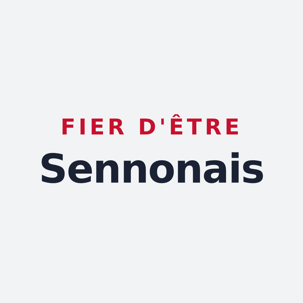 Poster « Fier d'être Sennonais » — design pour Saint-Senoux
