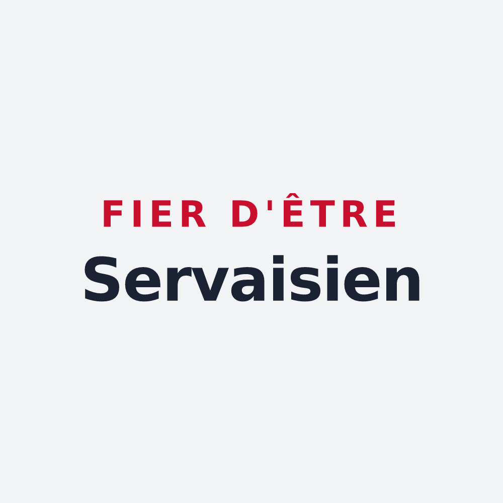 Poster « Fier d'être Servaisien » — design pour Saint-Servais