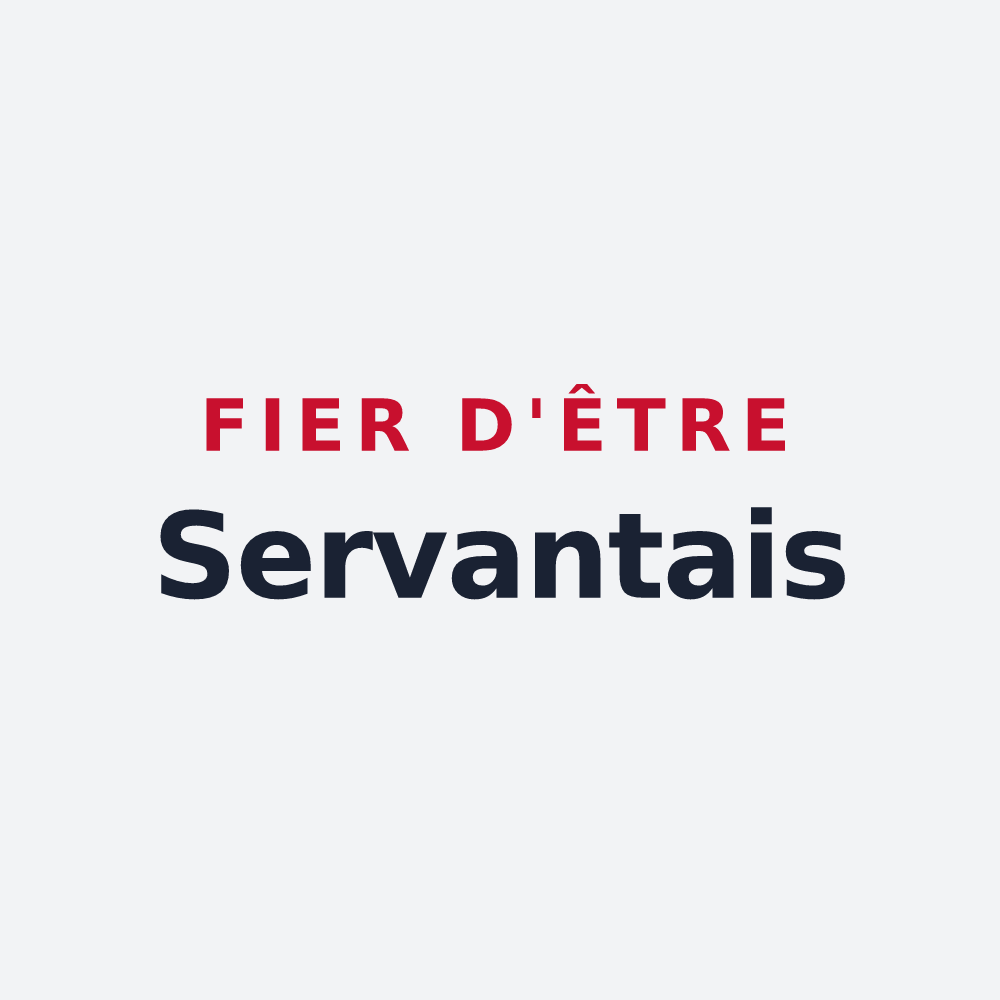 Poster « Fier d'être Servantais » — design pour Saint-Servant