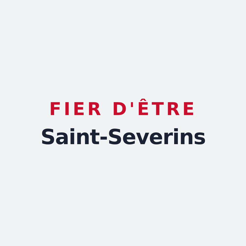 Poster « Fier d'être Saint-Severins » — design pour Saint-Sever