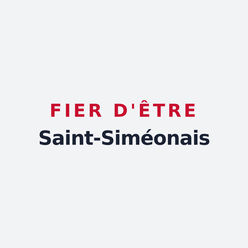 Poster « Fier d'être Saint-Siméonais » — design pour Saint-Siméon