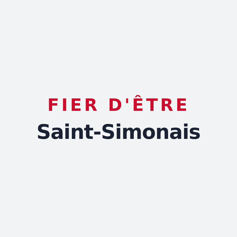 Poster « Fier d'être Saint-Simonais » — design pour Saint-Simon