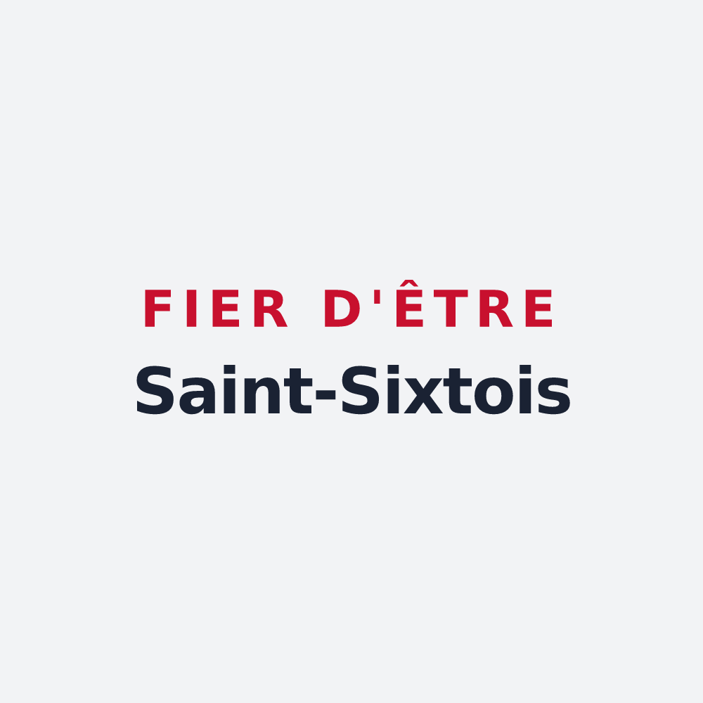 Poster « Fier d'être Saint-Sixtois » — design pour Saint-Sixte