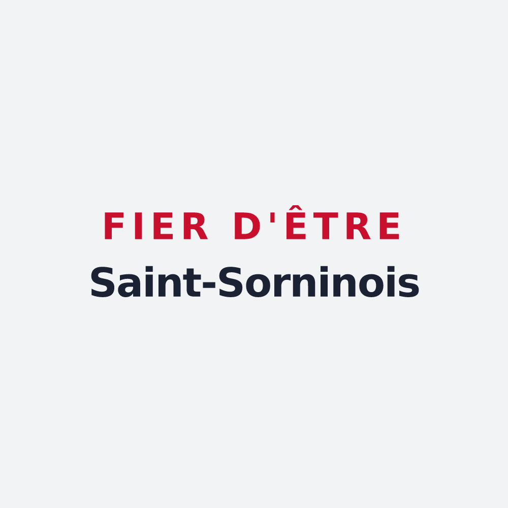 Poster « Fier d'être Saint-Sorninois » — design pour Saint-Sornin
