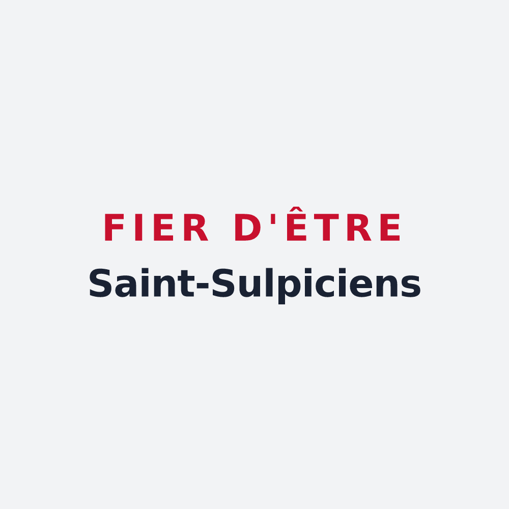 Poster « Fier d'être Saint-Sulpiciens » — design pour Saint-Sulpice-la-Pointe