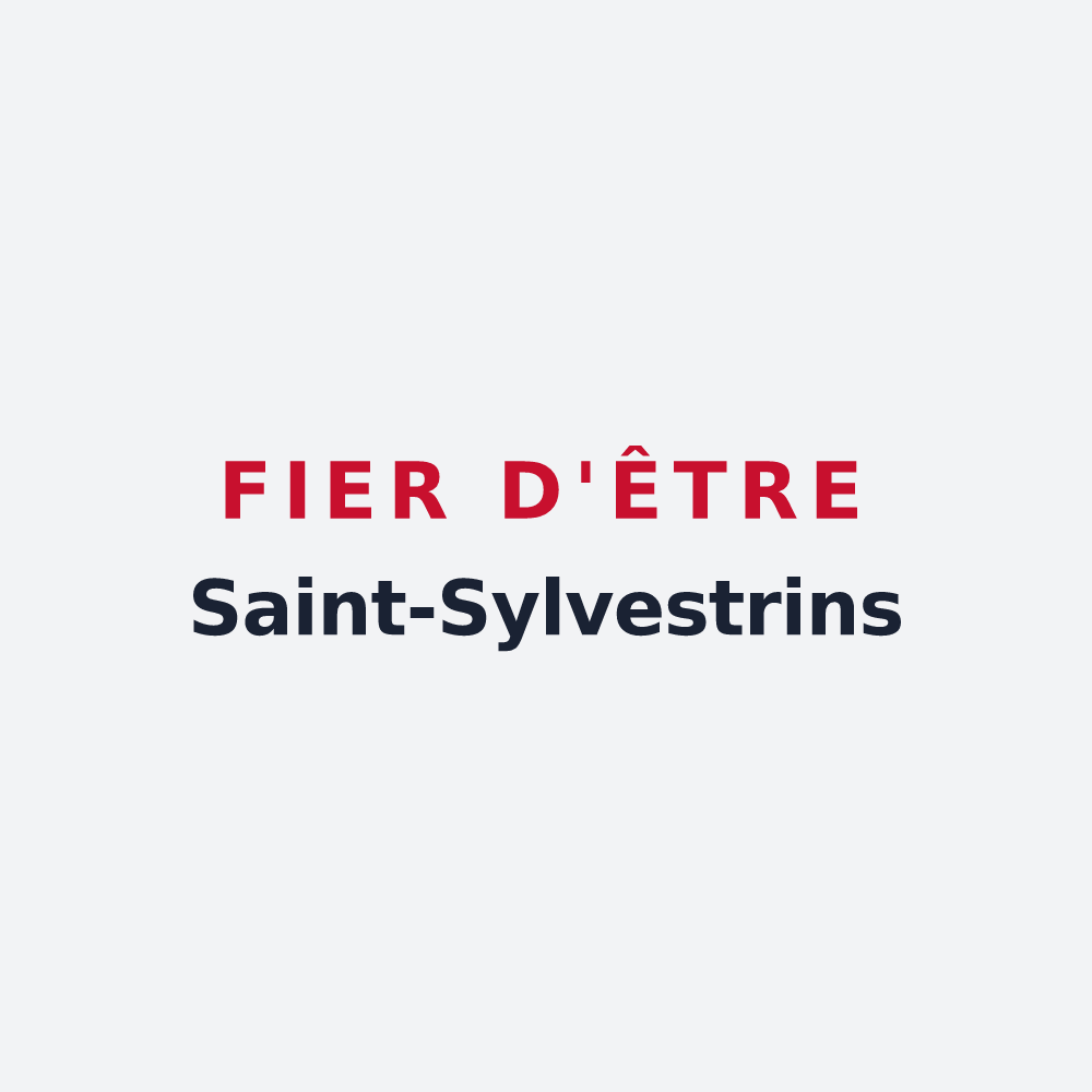 Poster « Fier d'être Saint-Sylvestrins » — design pour Saint-Sylvestre