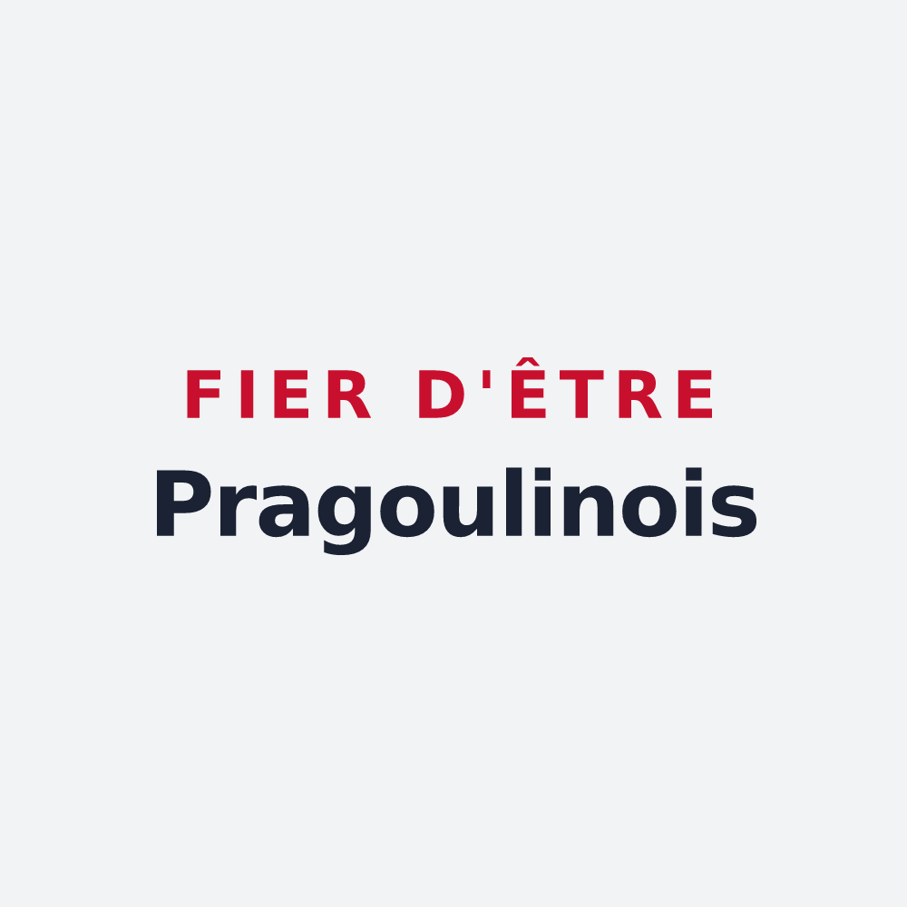 Poster « Fier d'être Pragoulinois » — design pour Saint-Sylvestre-Pragoulin