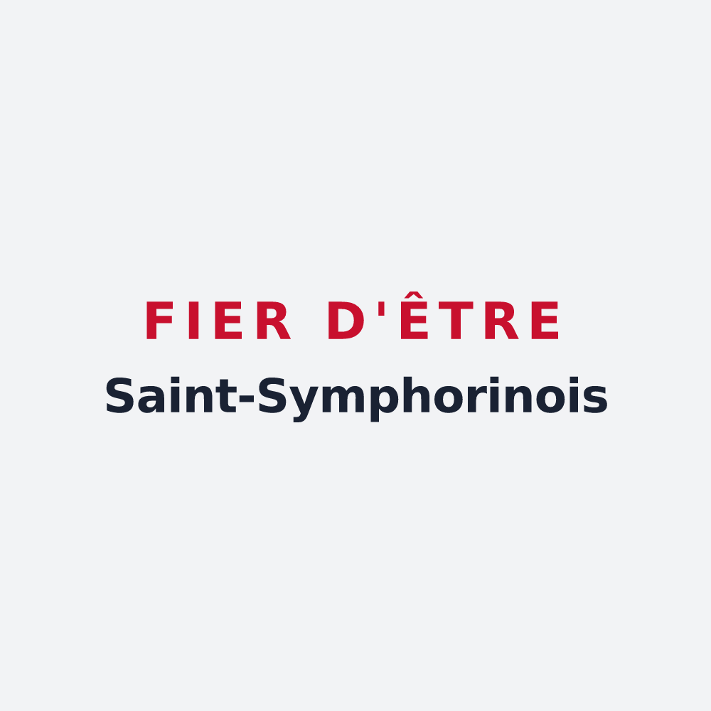Poster « Fier d'être Saint-Symphorinois » — design pour Saint-Symphorien