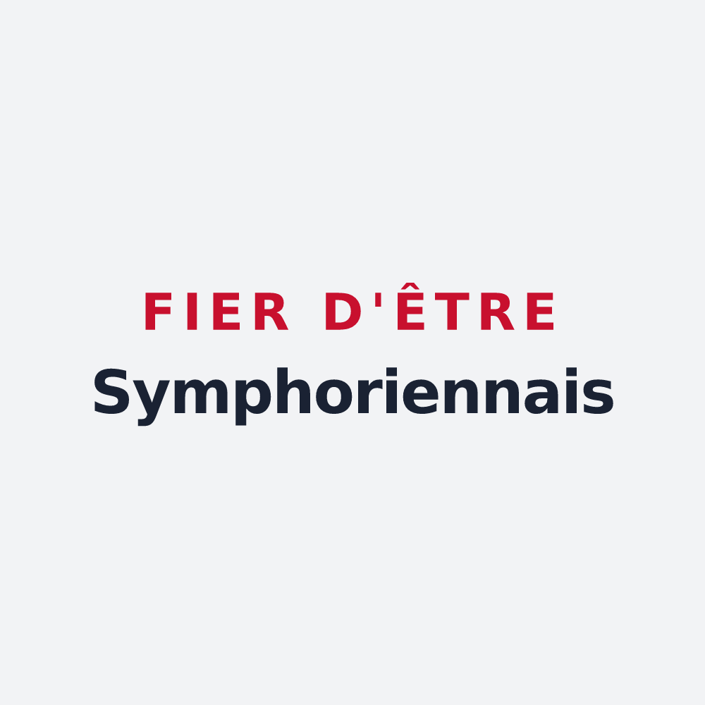 Poster « Fier d'être Symphoriennais » — design pour Saint-Symphorien