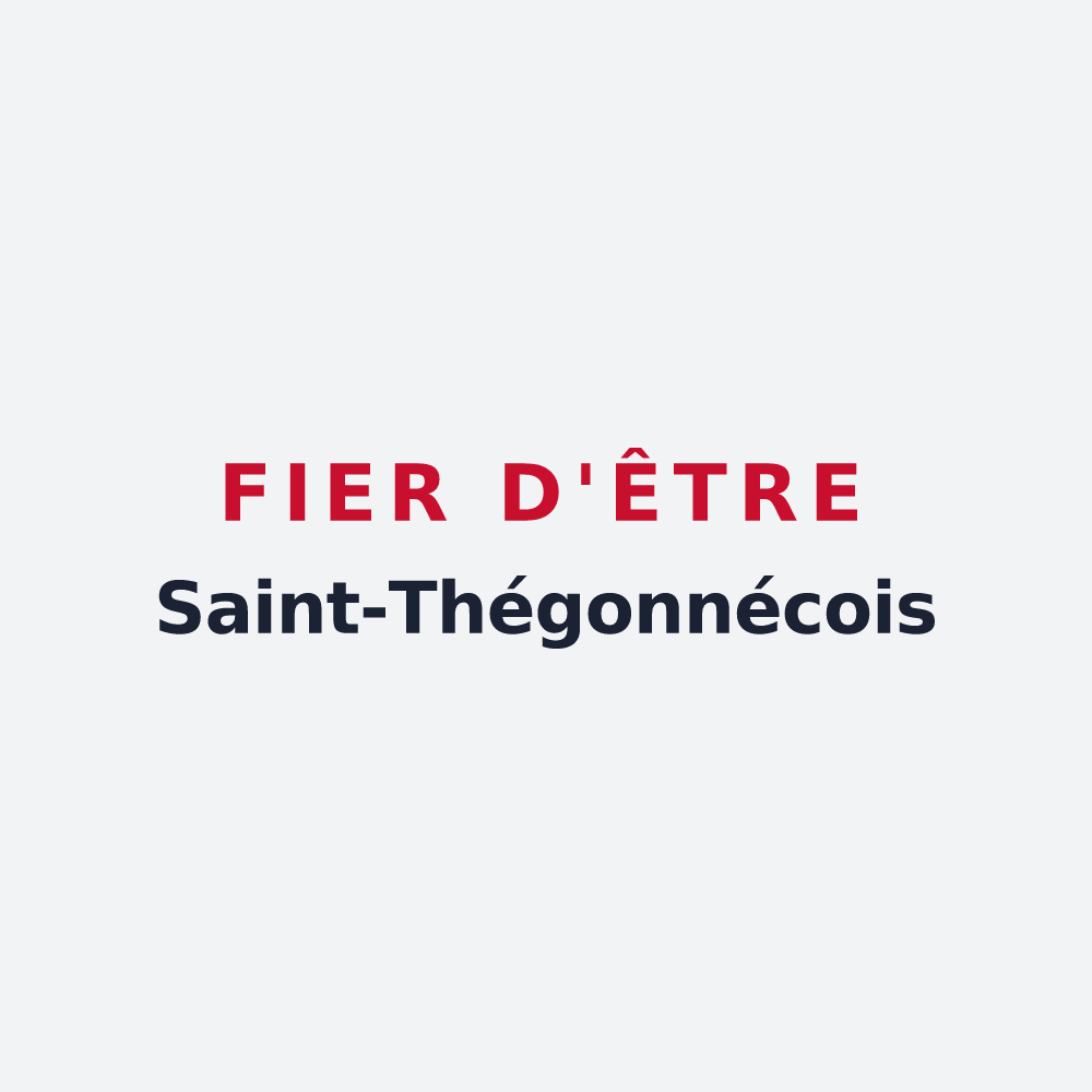 Poster « Fier d'être Saint-Thégonnécois » — design pour Saint-Thégonnec Loc-Eguiner