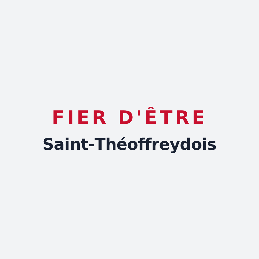 Poster « Fier d'être Saint-Théoffreydois » — design pour Saint-Théoffrey