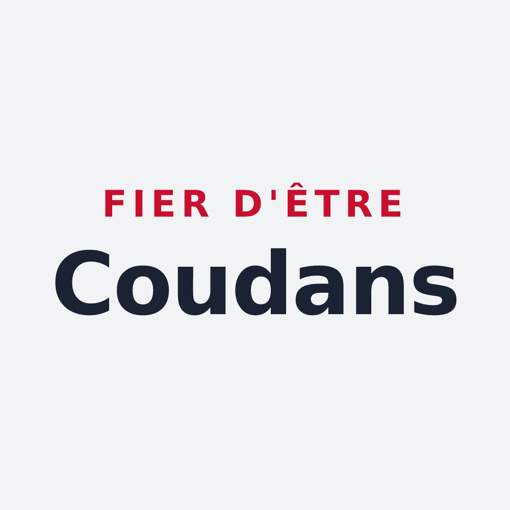 Poster « Fier d'être Coudans » — design pour Saint-Thibaud-de-Couz