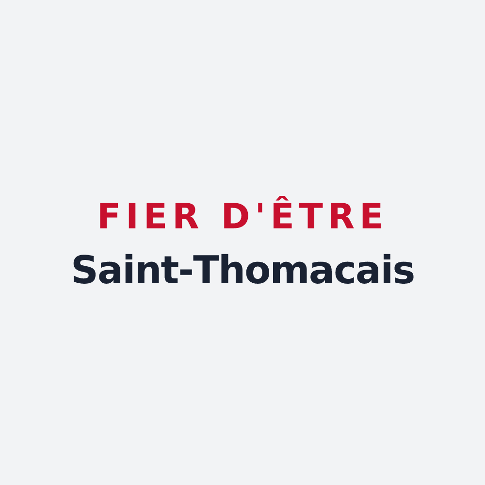 Poster « Fier d'être Saint-Thomacais » — design pour Saint-Thomas-de-Conac