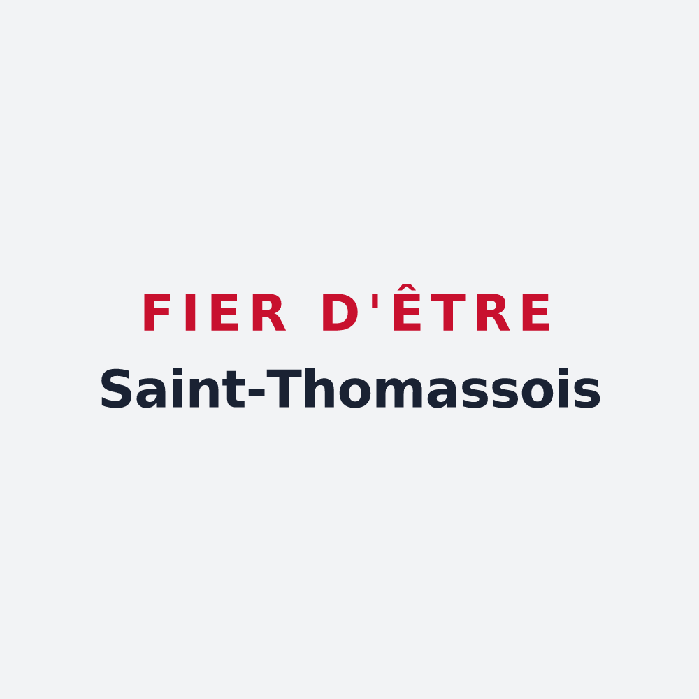 Poster « Fier d'être Saint-Thomassois » — design pour Saint-Thomas-en-Royans